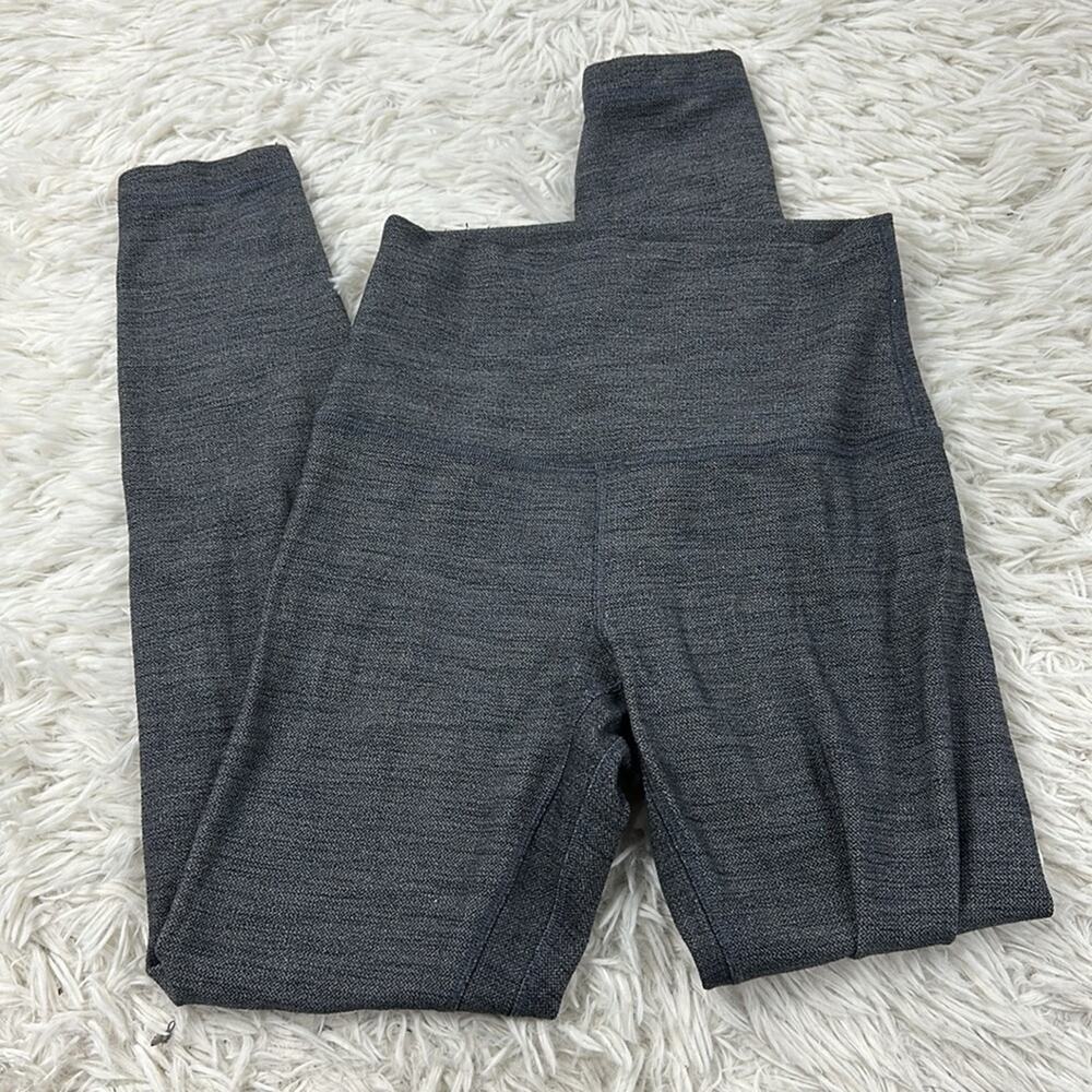 Lululemon Align Pant II 25" Mini Heathered Herringbone Heathered Black White